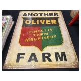 (2) Contemporary Oliver Tin Signs