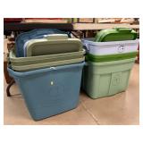 (6) Storage Totes with Lids