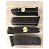 4 Magpul Glock 9mm 17-rd. Magazines