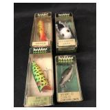 (4) Vintage Heddon Lures