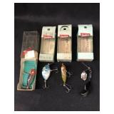 (4) Vintage Heddon Lures