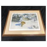 Bruno Liljefors "Winter Fox" Framed Print