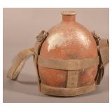 Captured WWII Japanese Inscribed Canteen