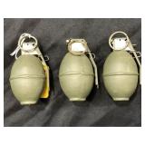 3 De-Milled M26 Grenades