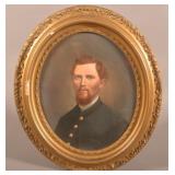 19th C. Civil War Missouri Soldier Painting
