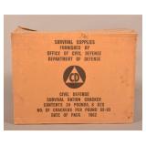 Vietnam Era 1962 Civil Defense Cracker Box