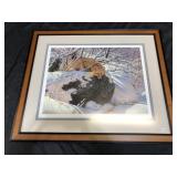 Guy Coheleach "Fox Fire" Framed Print