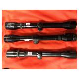 (3) 4x32 Rifle Scopes