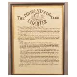 Great 1943 CBI "Dumbastapur Club" Charter Document