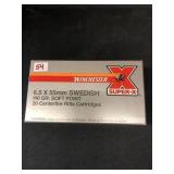 20 rds. 6.5 x55 Swedish Mauser 140gr. Ammunition