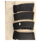 4 AR-15 30-rd. Polymer Magazines