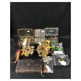 Grouping of Hand-Tied Poppers, Flies and Lures