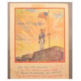 WWII Patriotic Star Spangled Banner Booklet