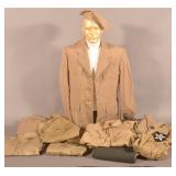 Large Group of WWII & Post War Uniform Parts