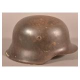 German Wermacht WWII Helmet w/ GI Alteration