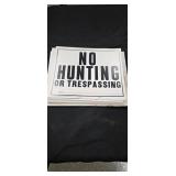 48 Vintage Safety Zone and No Hunting Signs