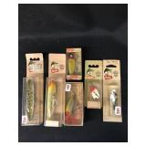 6 Vintage Heddon Fishing Lures