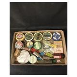 Assortment of Vintage Fishing Line and Slit Shot
