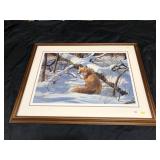 R. Millette "Winter Watch" Framed Print