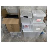 Plastic Storage Totes with Lids