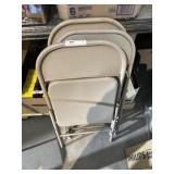 (3) Metal Folding Chairs