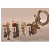 Four Various Antique Cast Iron Sewing Clamps.