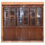 Council Biedermeier-Style Breakfront China Cabinet