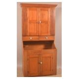 19th Century Mixed-Wood Cupboard-Top Drysink.