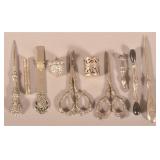 Lot of Antique Sterling Sewing Accessories.