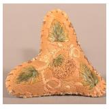 Fine Antique Quillwork Heart-Shaped Pin Cushion.