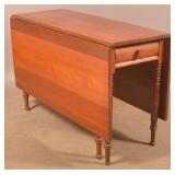 Pennsylvania Sheraton Cherry Drop Leaf Table.