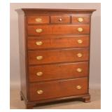 Lancaster Co., PA Chippendale Chest of Drawers.