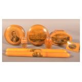 Antique Mauchline Ware Sewing Accessories.