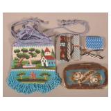 Assorted Antique Beadwork Accessories.