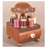 PA 19th Century Mixed Wood Sewing Caddy.