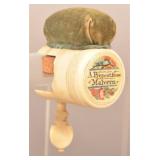 Fine Bone Sewing Clamp Pin Cushion.