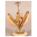French 19th Century Egg-Shaped Sewing Container.