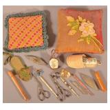 Lot of Antique Sewing-Related Items.