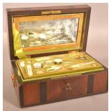 French 19th Century Dome-Top Sewing Box.