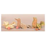 Three Native American Beadwork Bird Souvenirs.