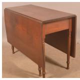 PA Sheraton Walnut Drop-Leaf Table.