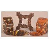 Five Tortoise Shell Sewing Accessories.