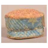 Miniature Wallpaper Box with Pin Cushion Top.