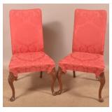Pair of Queen Anne-Style Mahogany Side Chairs.