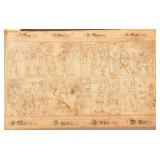 Rare Early 18th C. Biblical Drawings Book.