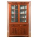 PA Federal Cherry & Mahogany Corner Cupboard.