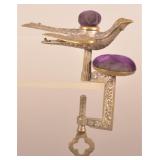 Waterman Silver-Plated Brass Bird Pin Cushion.