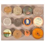 12 Antique/Vintage Disc-Form Tape Measures.