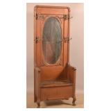 American Quarter-Sawn Oak Hall Bench.