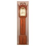 Berks Co., PA Chippendale Walnut Tall Case Clock.